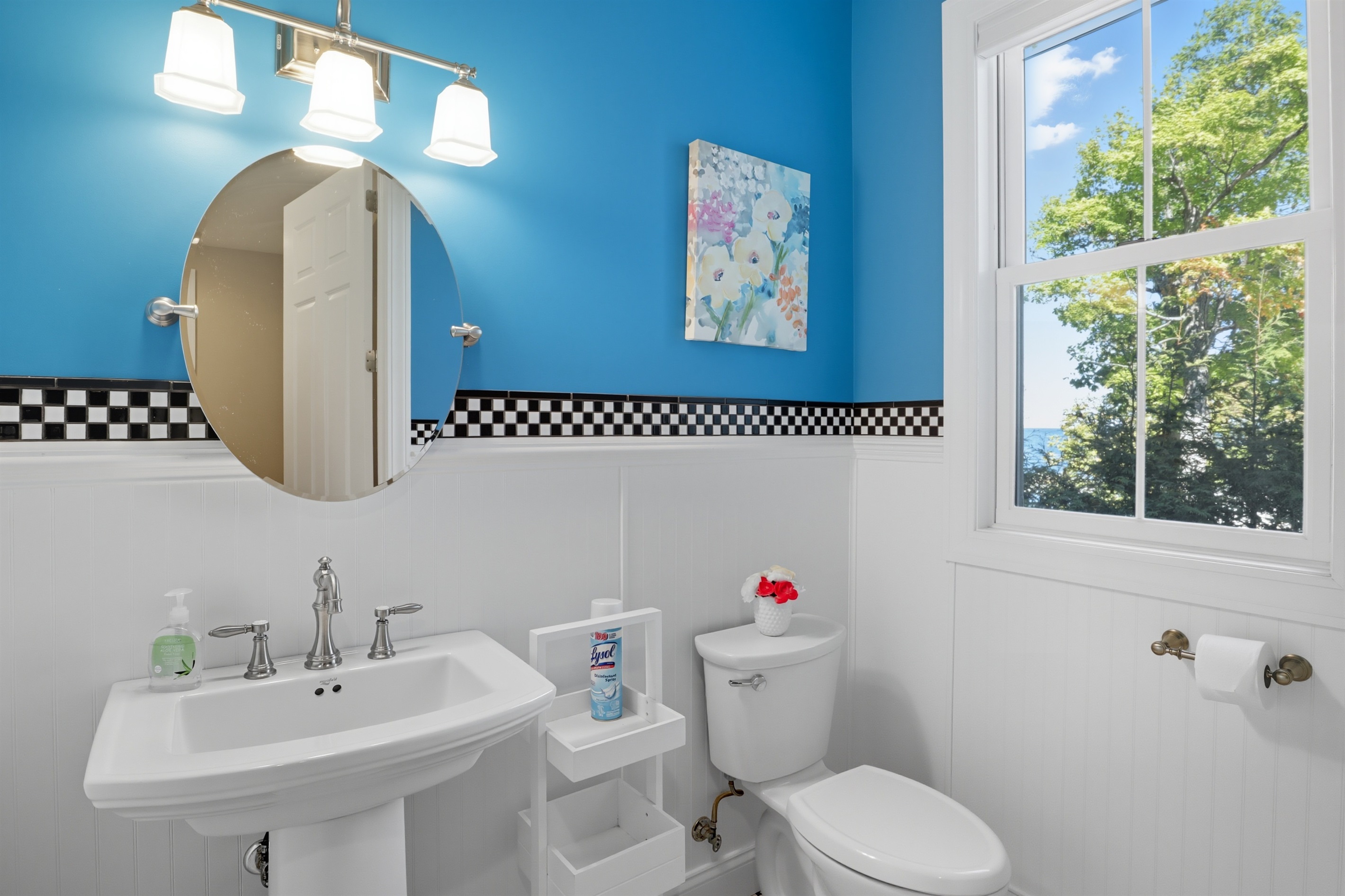 Spacious main floor half bathroom . Bathroom #4