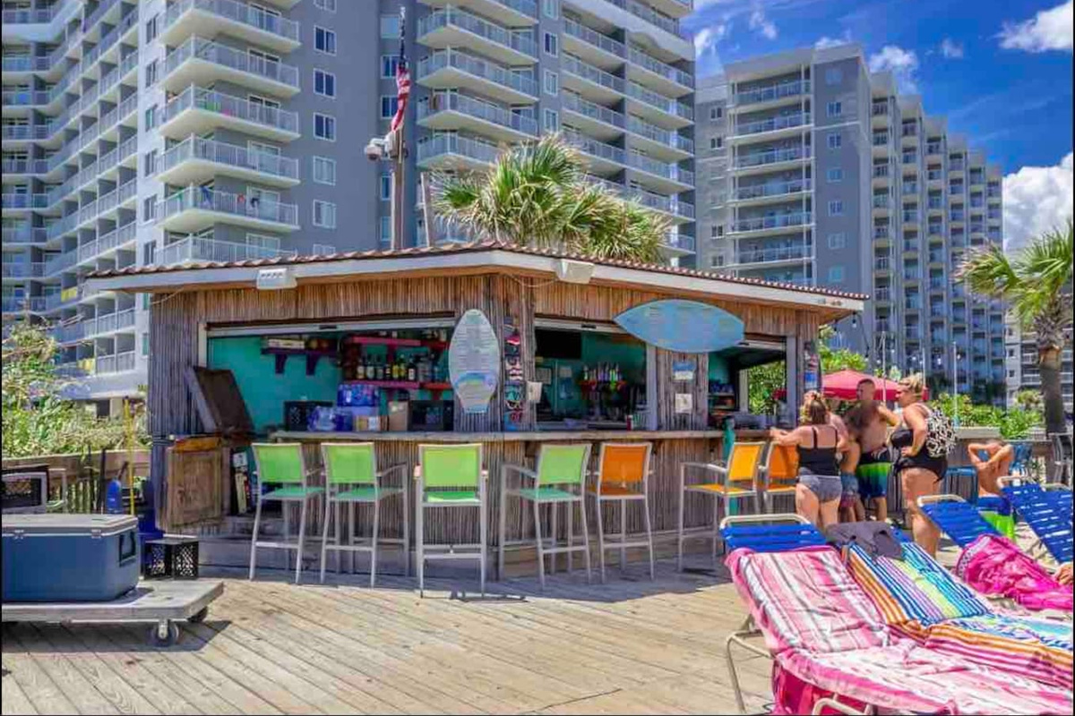 Seasonal Tiki Bar by the pool 