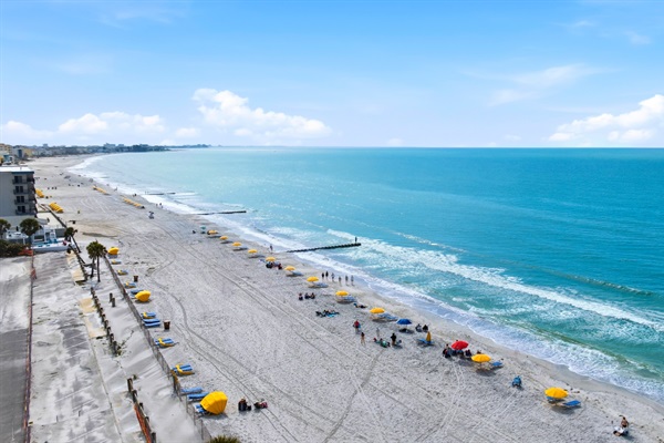Another view of the beach just steps from the cottage