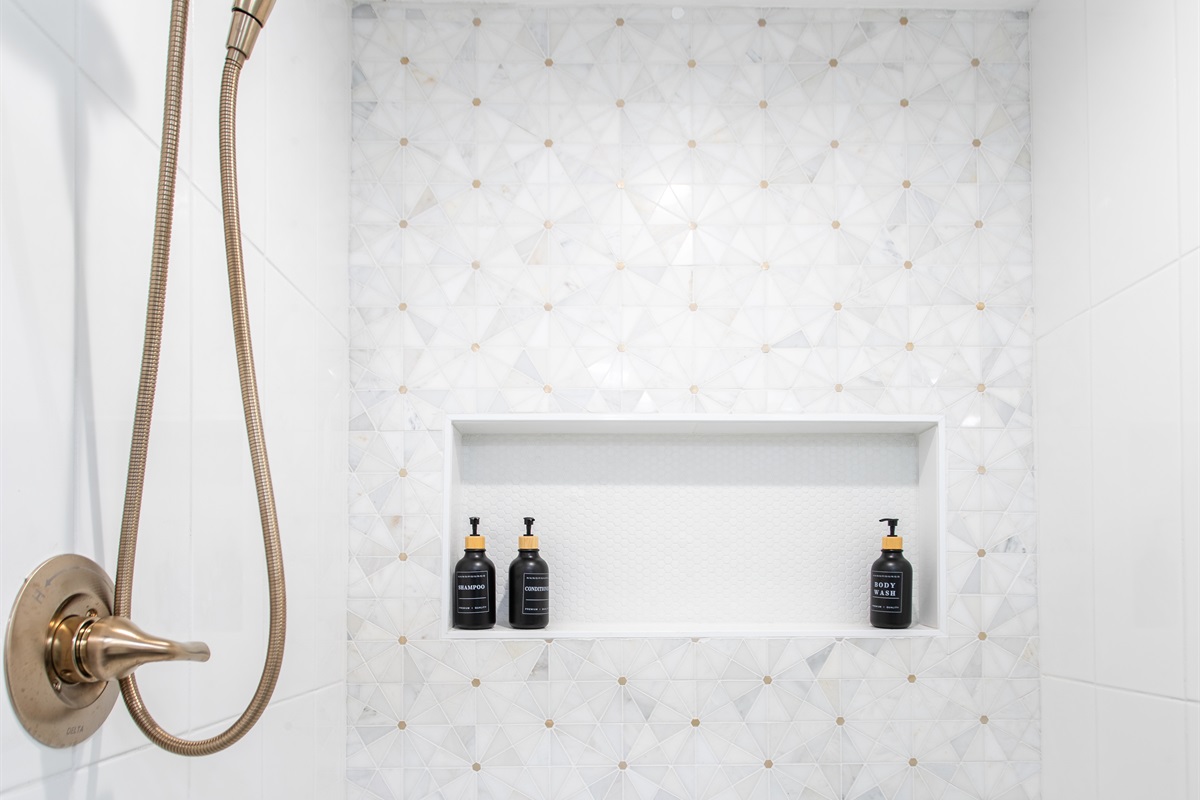 Premium bath products for a spa-like experience.