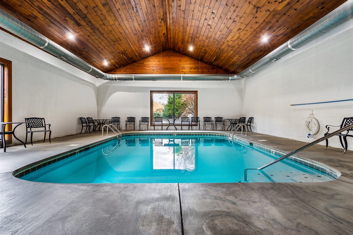 Bear Creek Crossing indoor pool. Open year round.