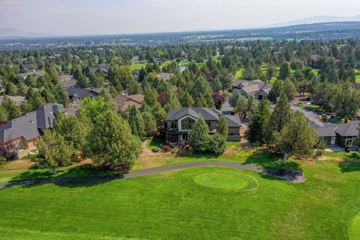 Golf course view of the High Desert House
