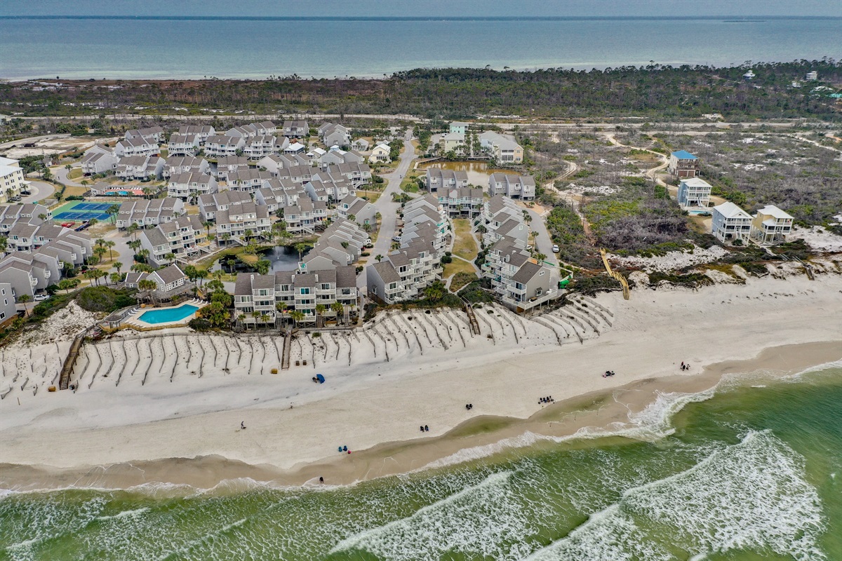 Aerial of Barrier Dunes