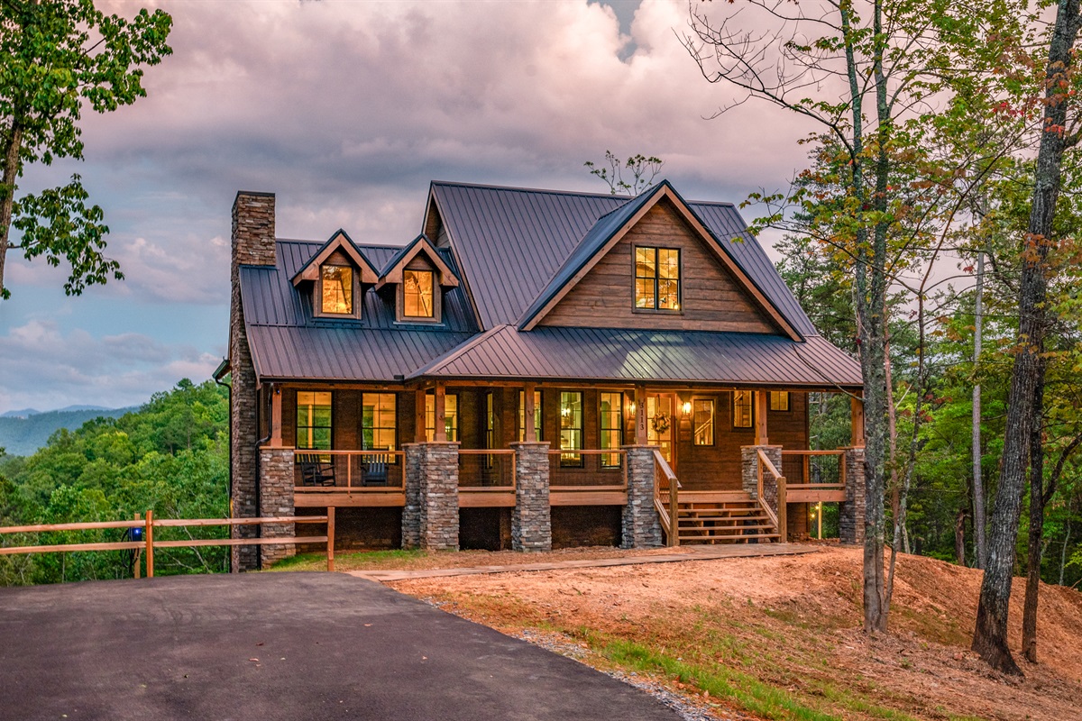 Forest Ridge Lodge is tucked in the trees on a small knoll. 