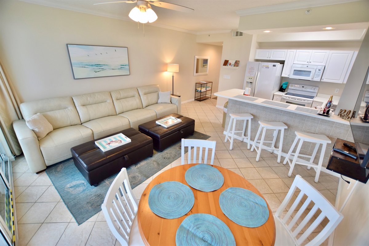 Destin West Gulfside #507 - Living Room