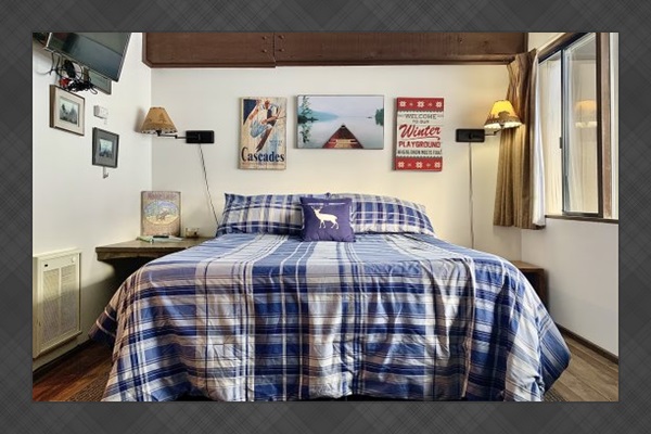 Full-size bed.