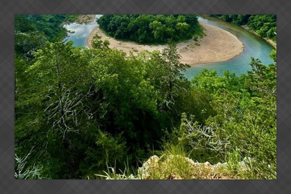 Buffalo River View about a mile from Nature's Loft