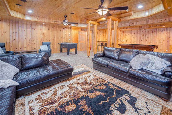 Downstairs TV, Game and Lounge room