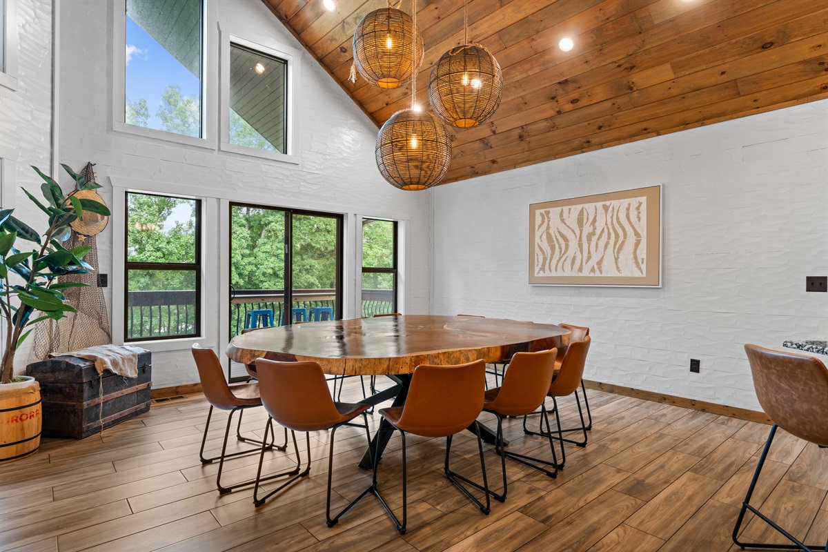 Beautiful dining space on the main level