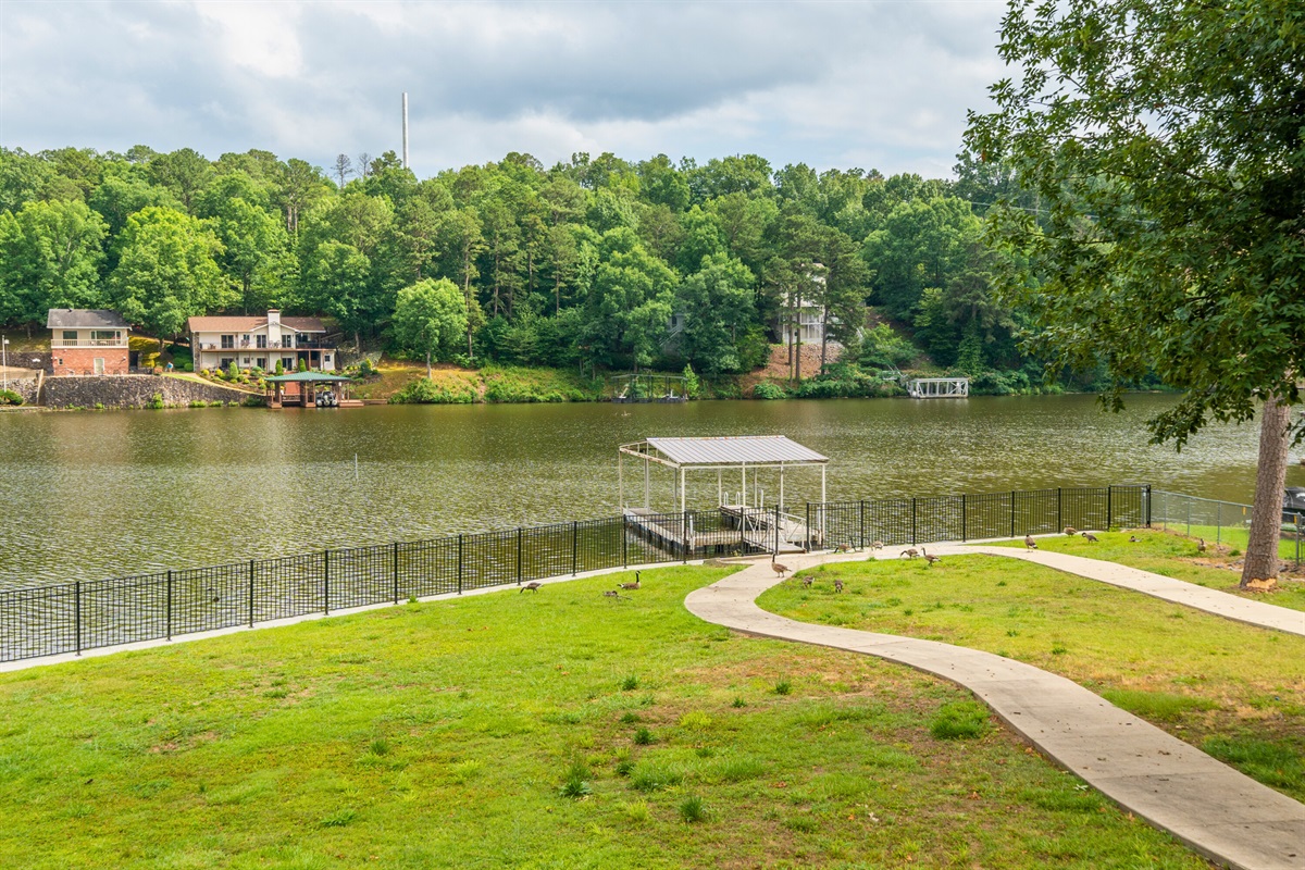 Enjoy the Private Dock and Boat Slip Located Steps Away from the House