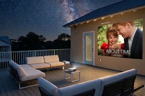 Experience a 30A movie night on  rooftop deck!  Use our  cinema projector for a luxury experience under the stars— star gaze with your naked eye or using free Stellarium app. So amazing how naturally beautiful our world is, especially here!