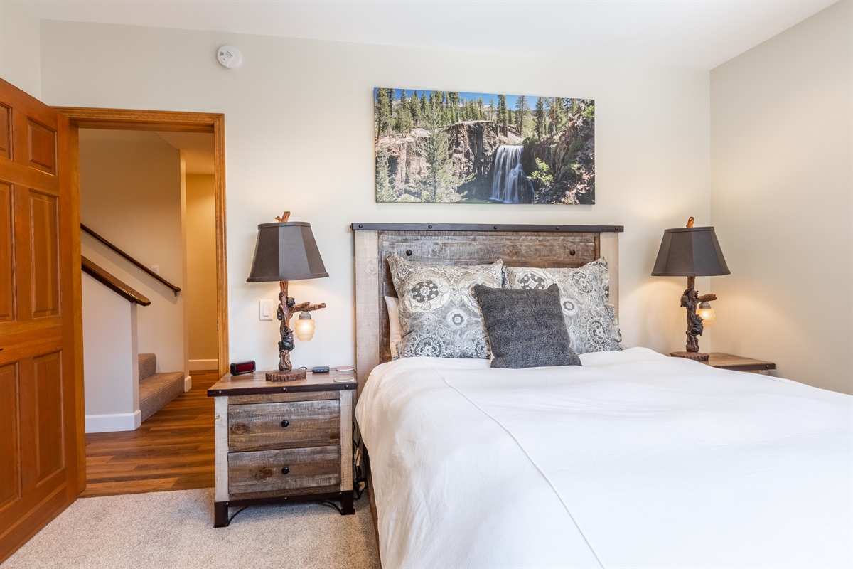 The second bedroom with a queen bed is great for your guest or kids