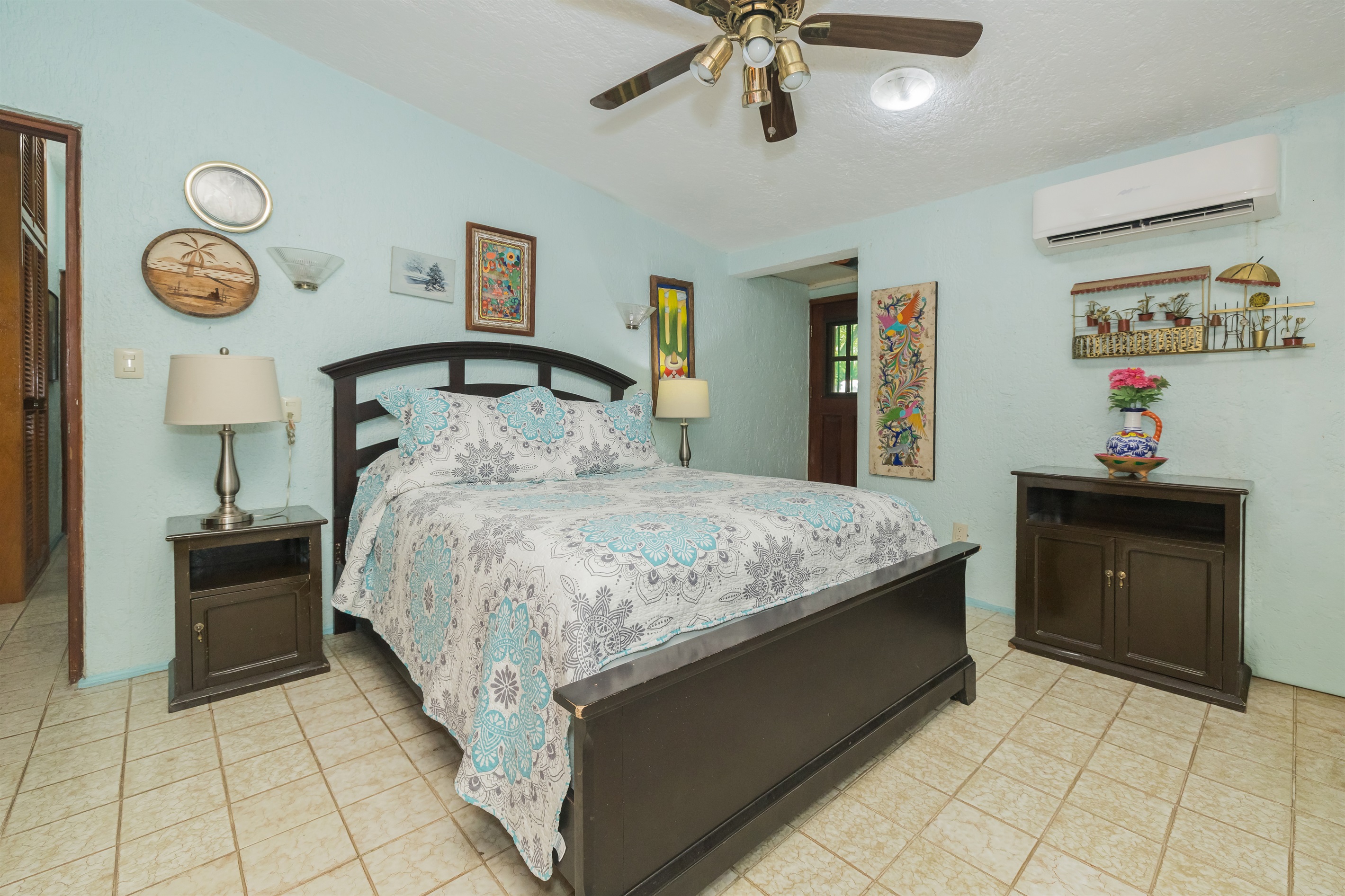 Bedroom 1 with Private Bathroom and Access to Backyard