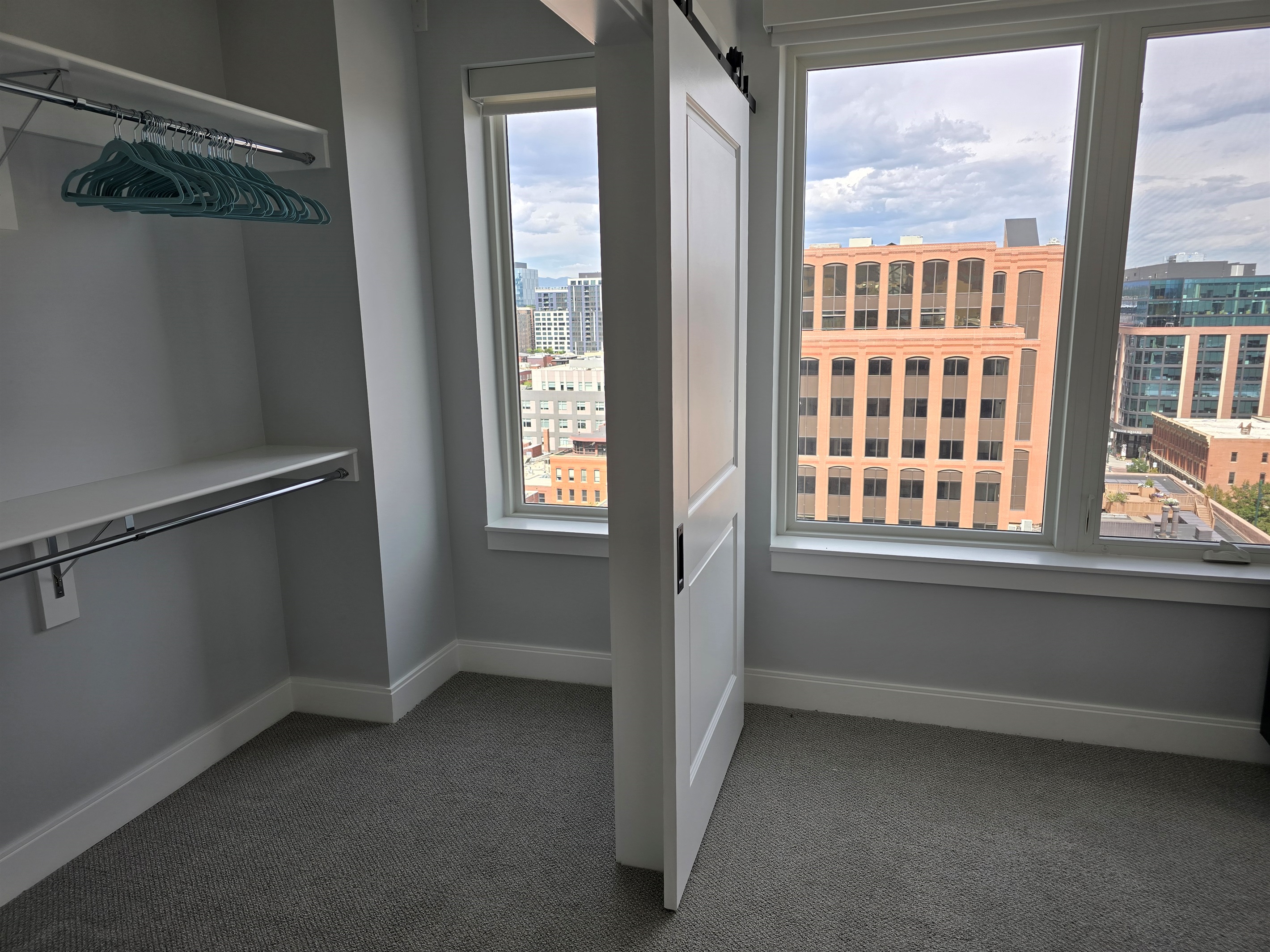 Even the closet has views in the second bedroom