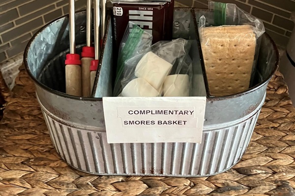 Complimentary S'mores Basket