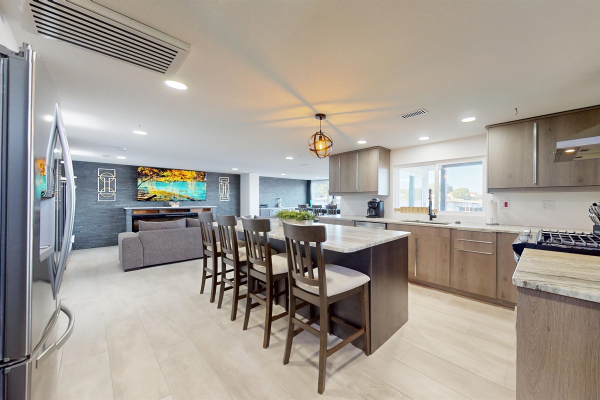 Modern open space living. 