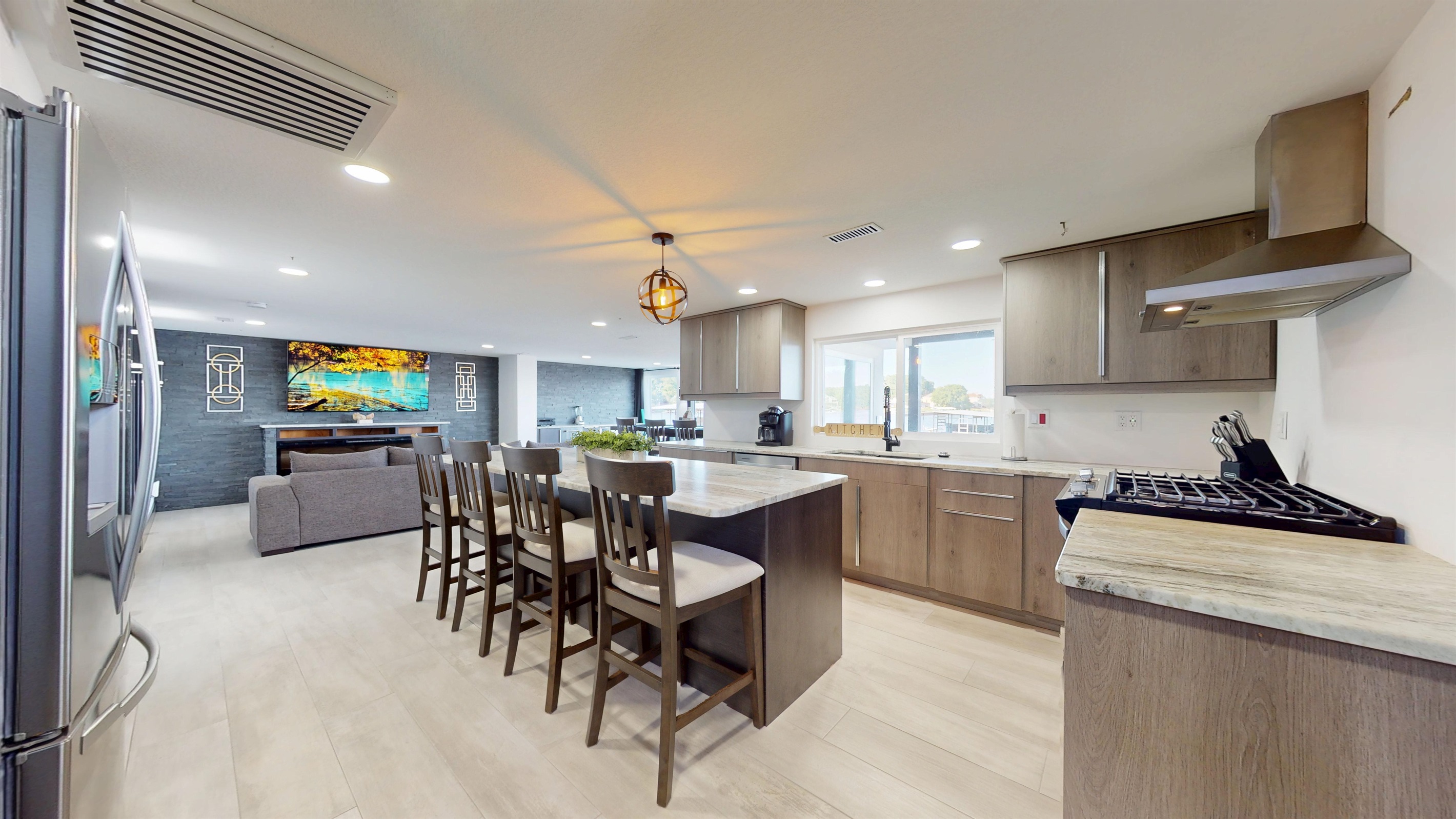 Modern open space living. 