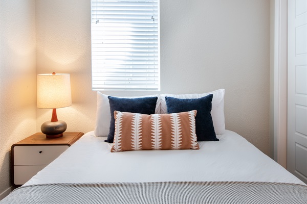 Plenty of natural light in bedroom