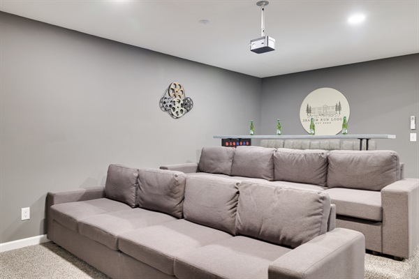 Two rows of theatre seating. No tickets are required.