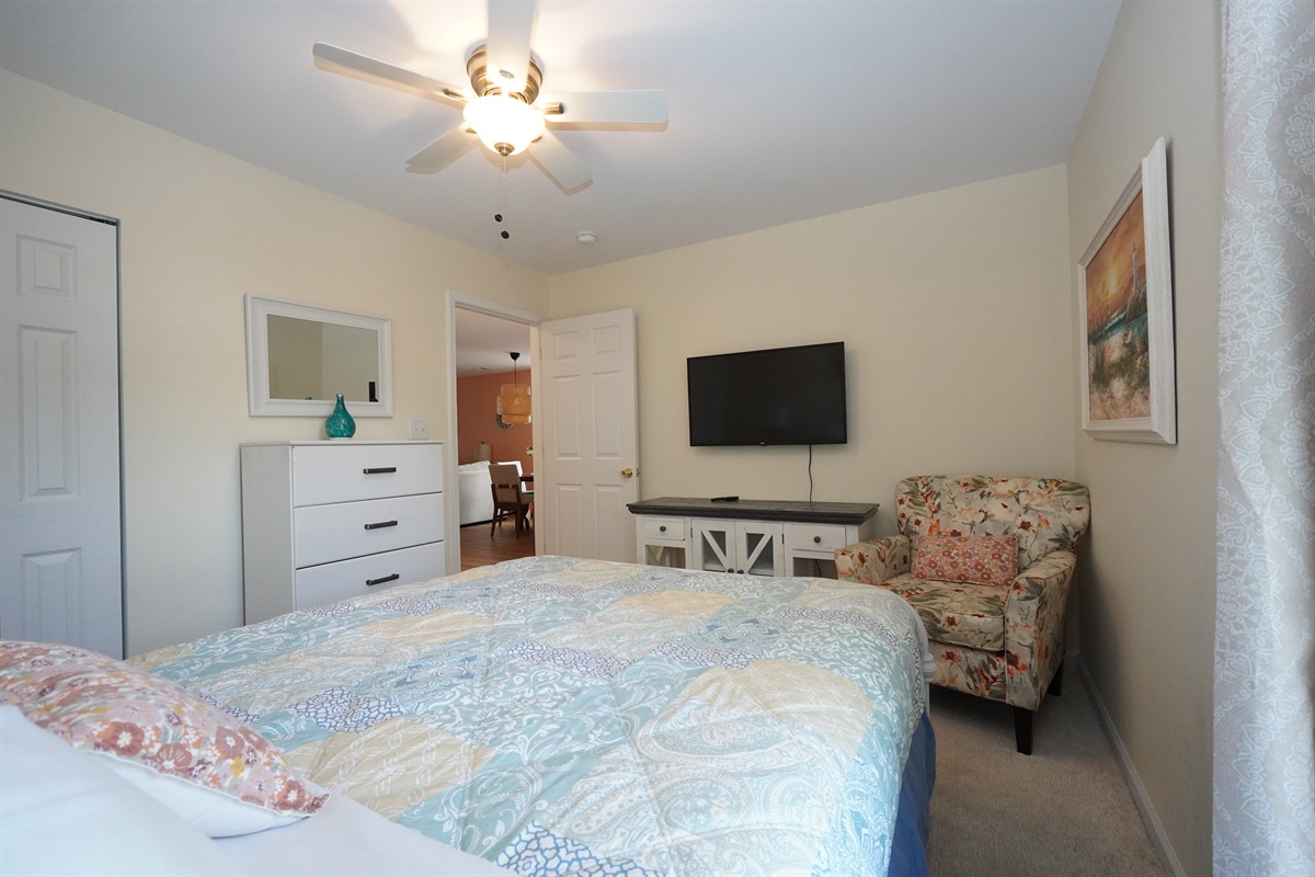 2nd Bedroom with Closet/Dresser Storage
