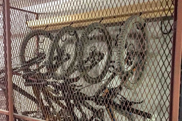 Private & Secure Bike Storage within locked garage. 