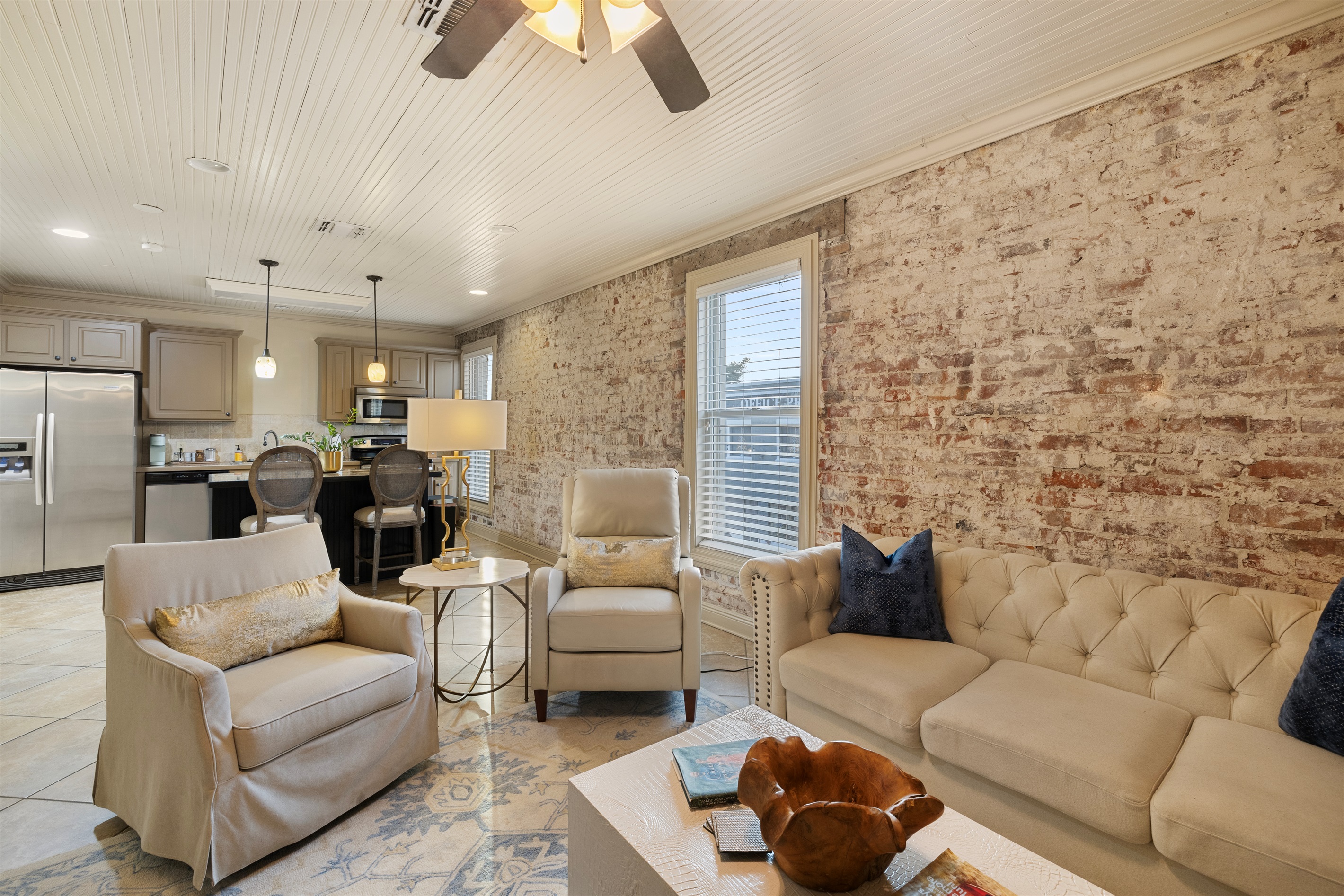 Bright and inviting space with stylish decor, perfect for relaxation and fun