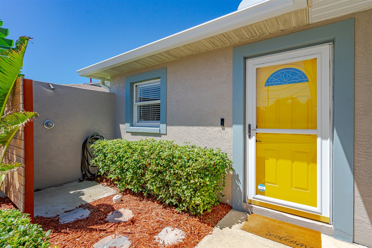 Outdoor Shower and Front Door