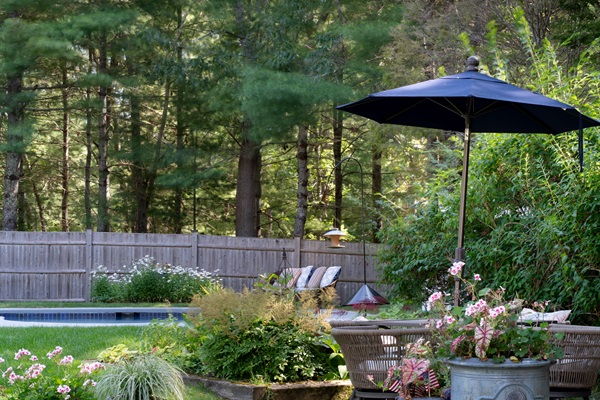 Enjoy the pool area with ample outdoor seats for friends and family.