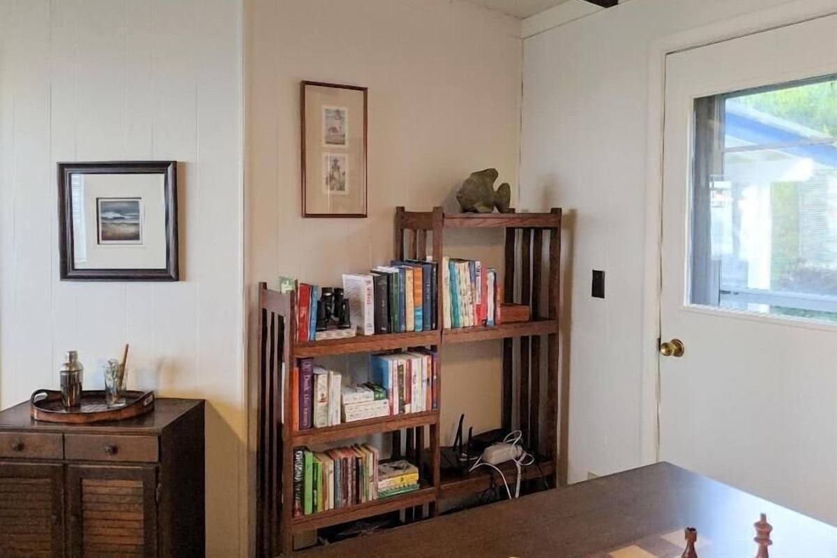 Living room and door to back yard