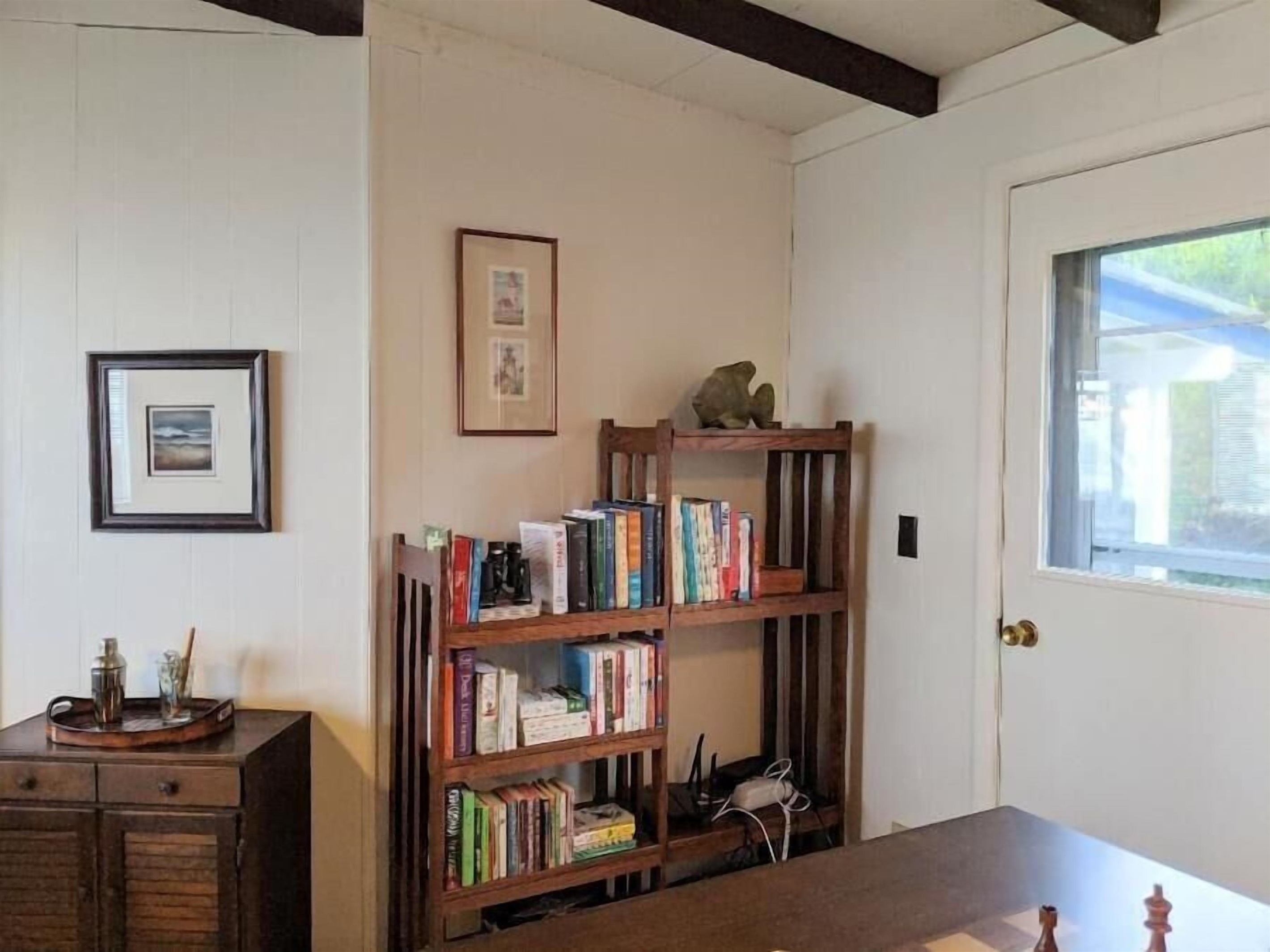 Living room and door to back yard