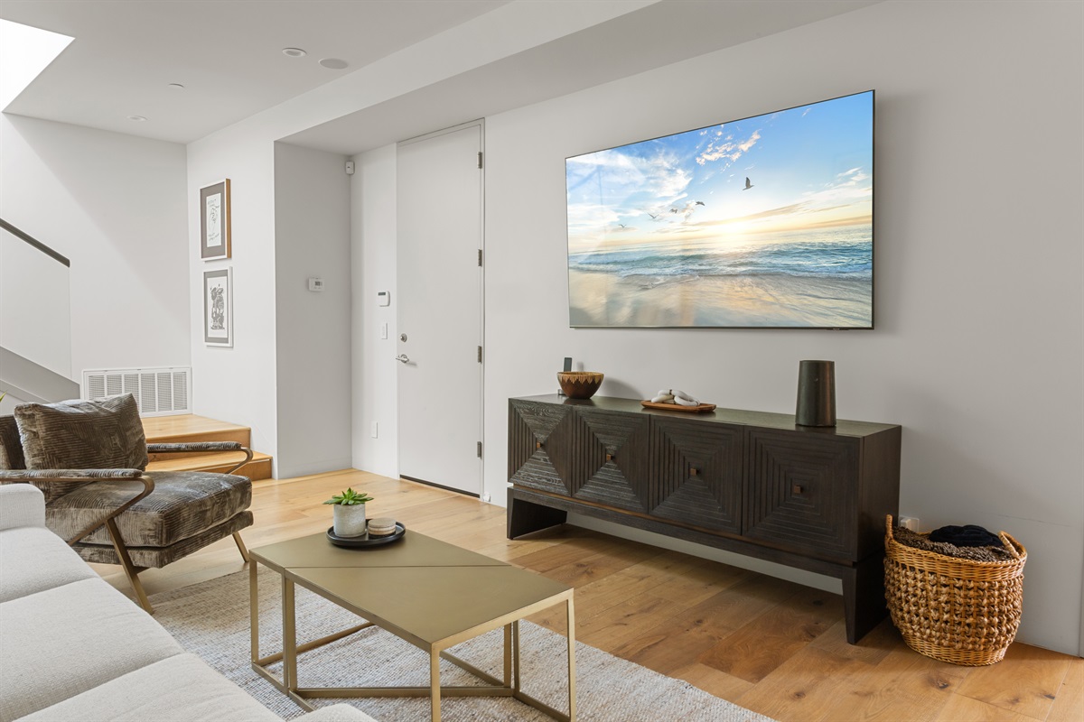 Family room with Smart TV's
