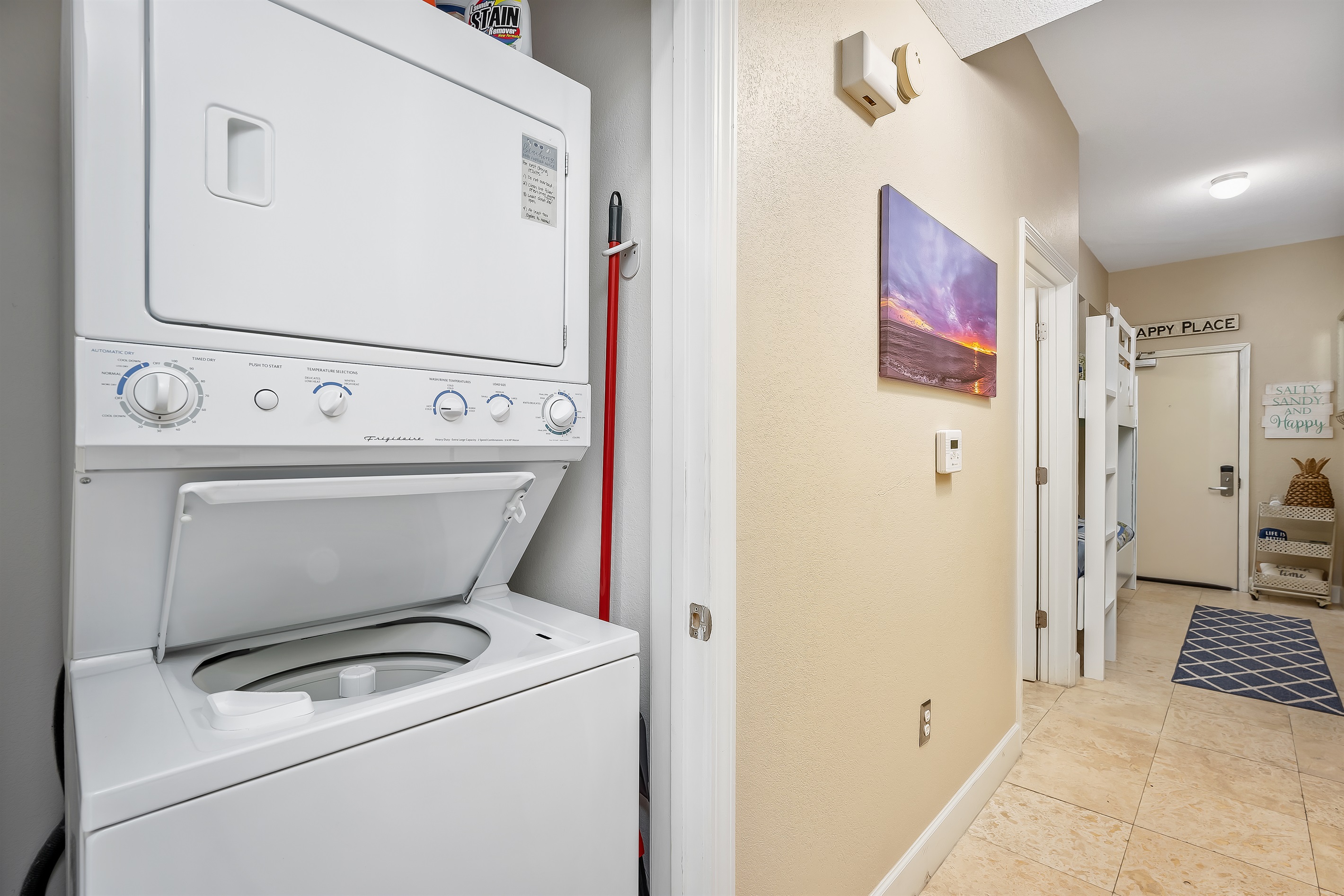 Washer and dryer in the unit