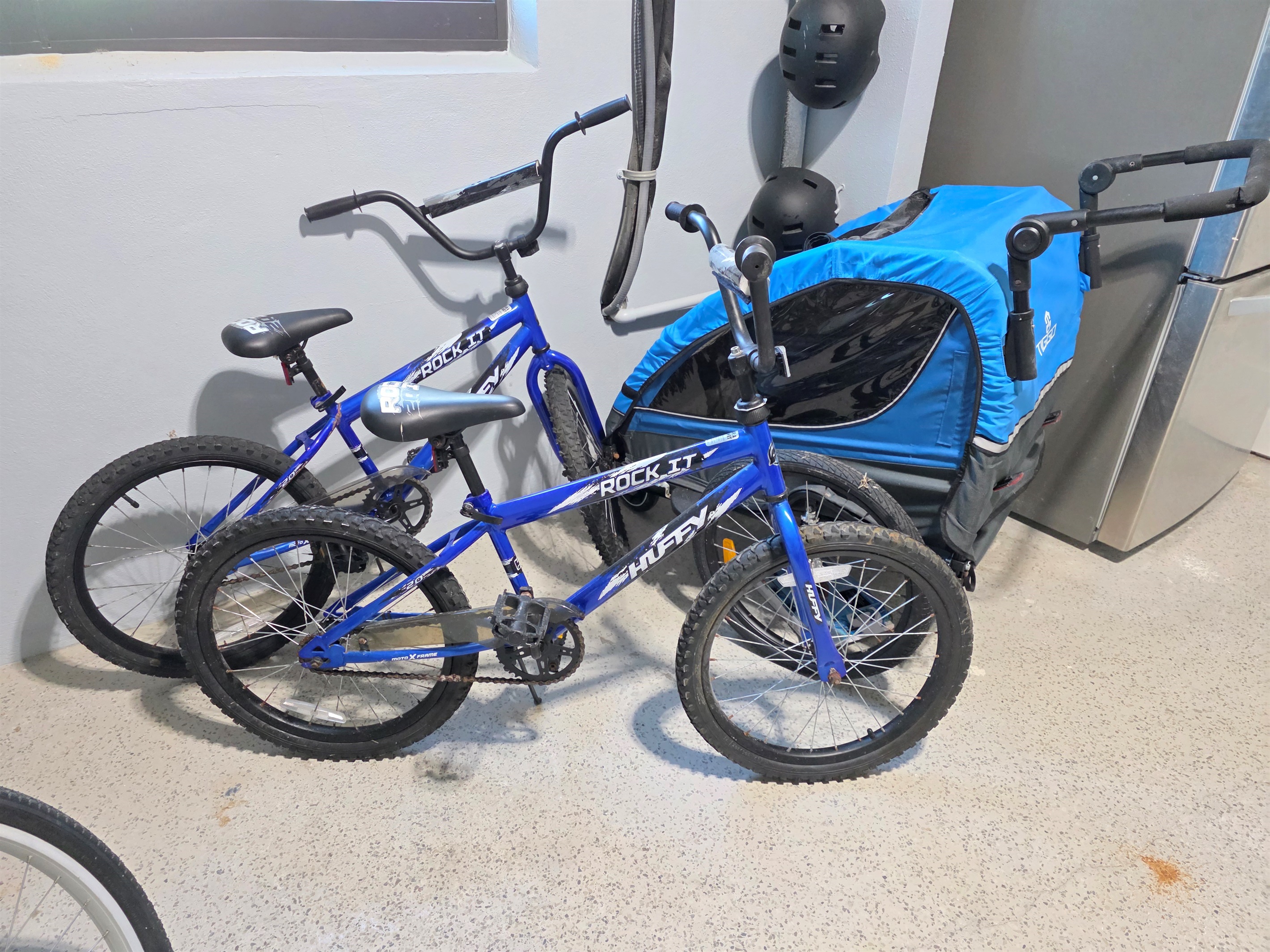 Bikes for the kids and a Pull Behind Cart