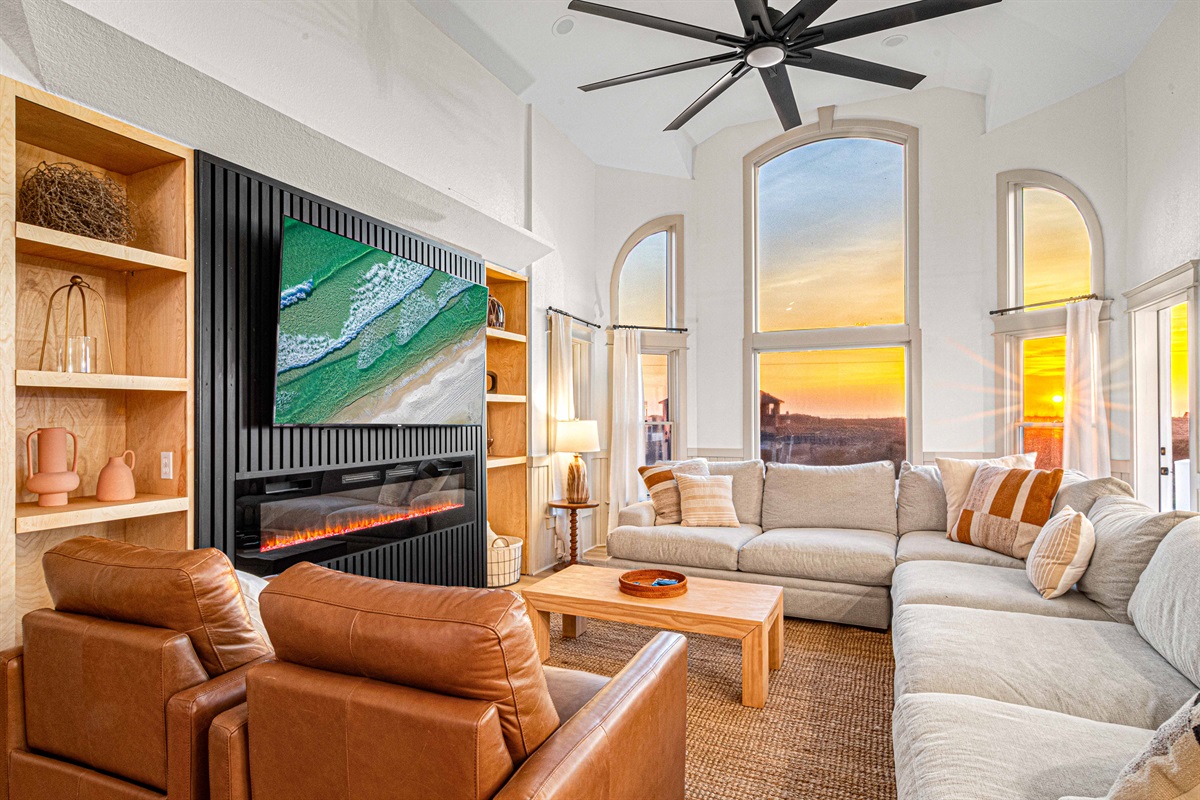 Catch the sunrise from the great room