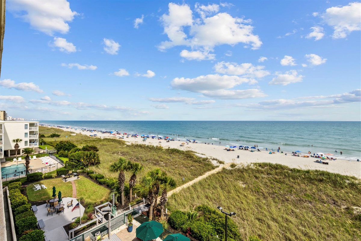Enjoy the beautiful ocean from your balcony