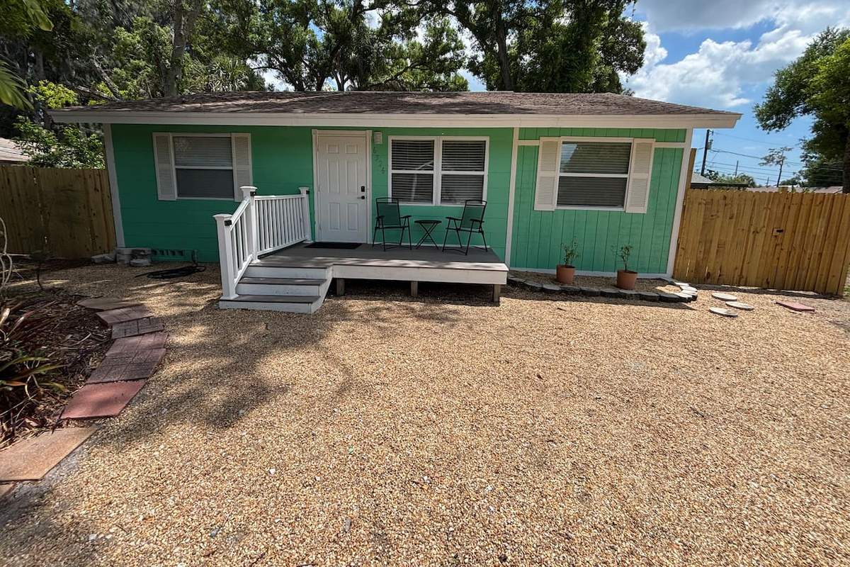 The driveway has plenty of room if you are bringing your rv or boat