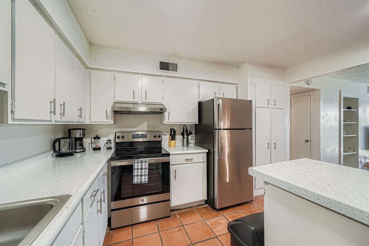 Bright kitchen area