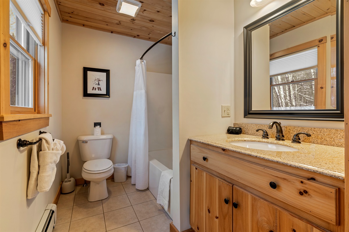 Our main floor master bedroom features an ensuite bathroom for your convenience.