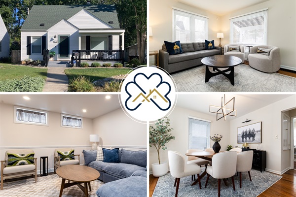 Emerald Clover<>3BR, 1Bath House- 1 mile from ND