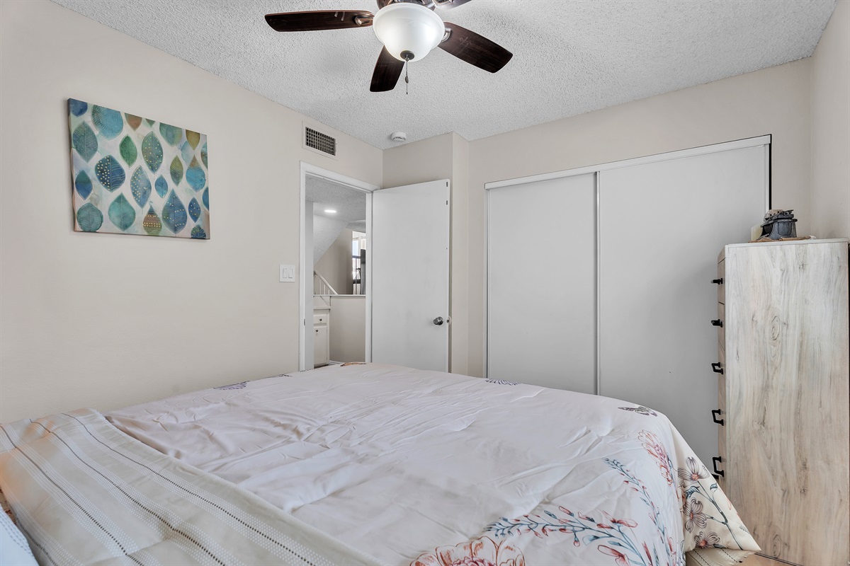 Bedroom 1 with queen bed