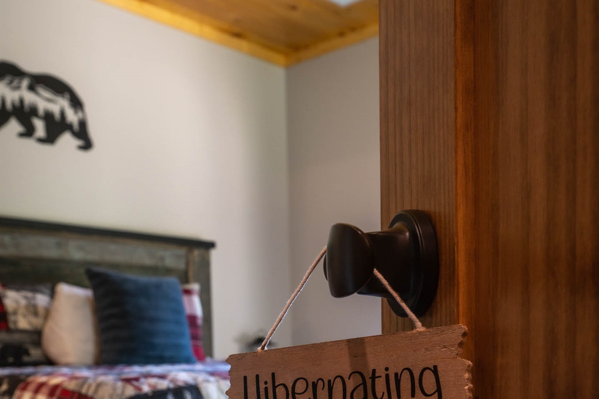 This bedroom is off the game room and near the kids' bunks