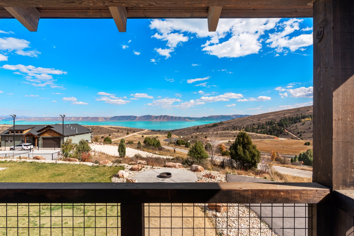 View of Bear Lake from patio
