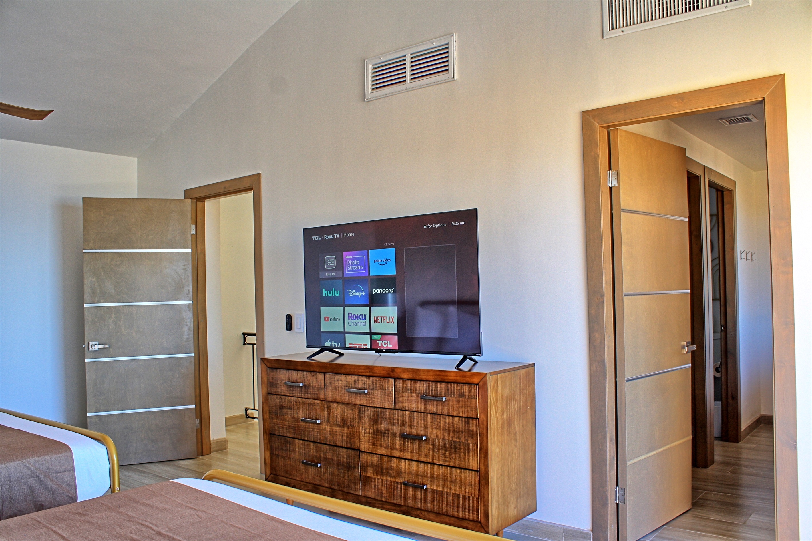 tv in upstairs bedroom