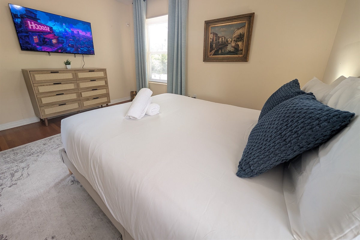 50 inch tv in main guest room