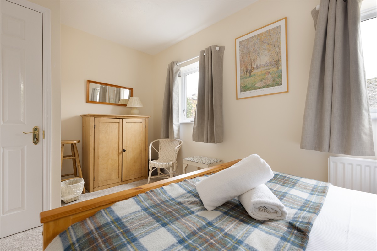 Master bedroom with double bed