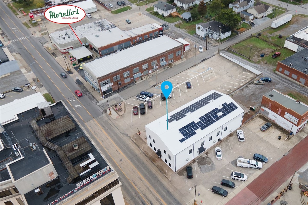 Next door to Morello's and Steam Cafe