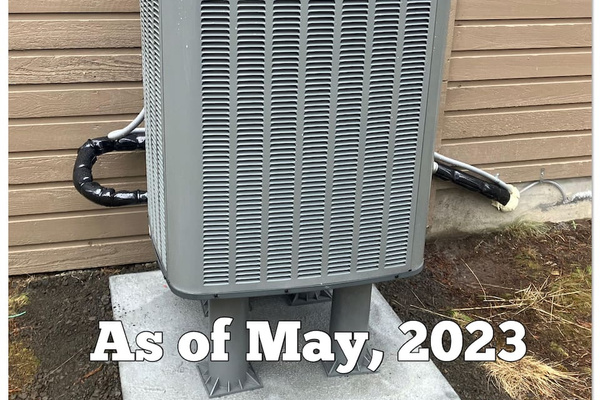 We have AC now, yay!  The AC works awesome in the downstairs living spaces. It's an old house and it doesn't work as well upstairs or in the downstairs primary though. We also have several portable ACs and fans if needed. 