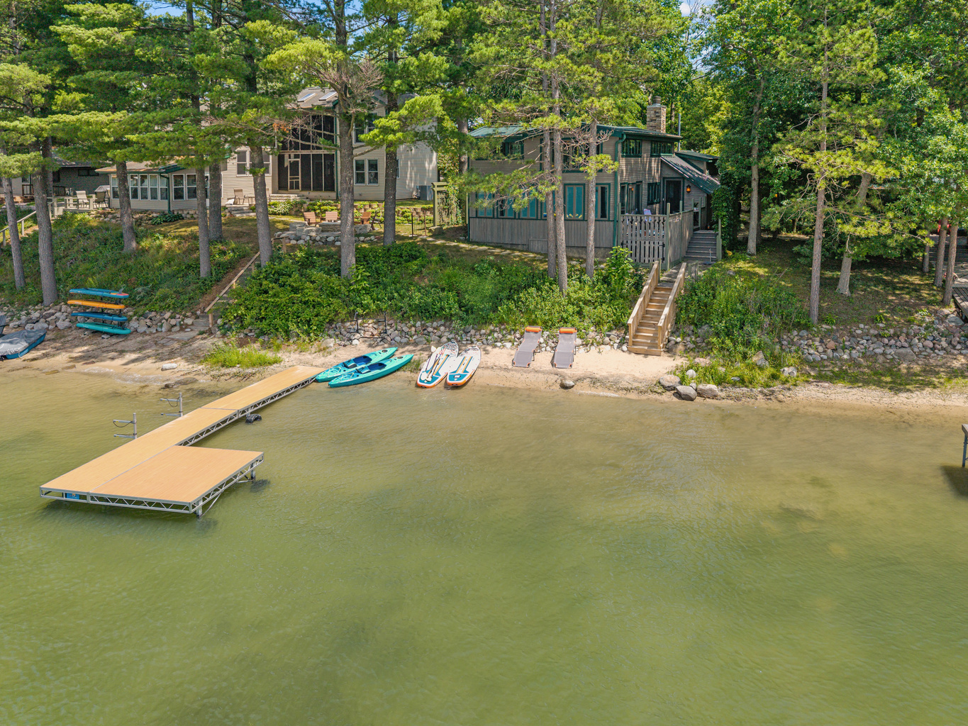 Spend your days swimming, fishing, or simply soaking up the sunshine from your spacious private pier.