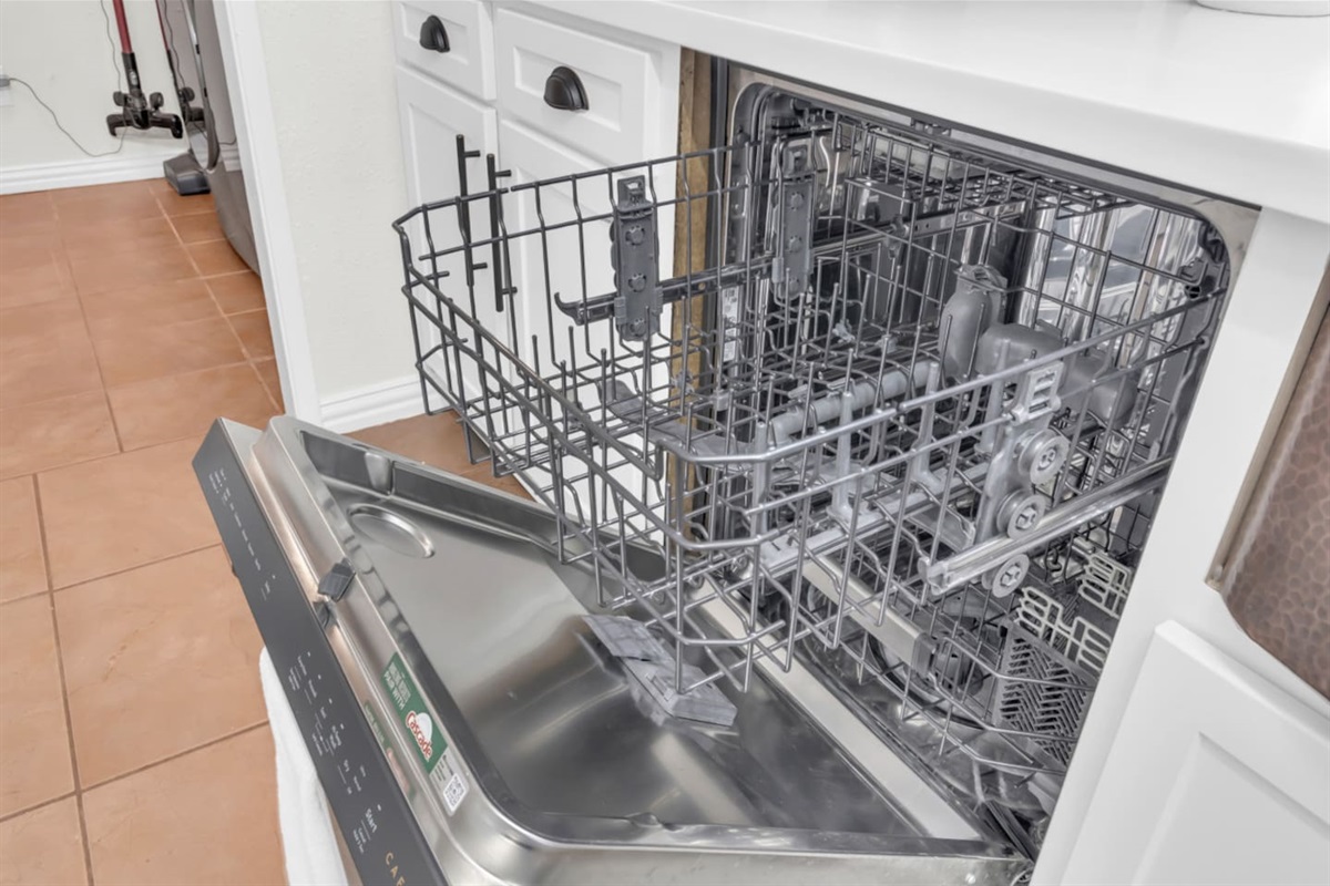 Modern dishwasher included to make clean up quick and hassle free