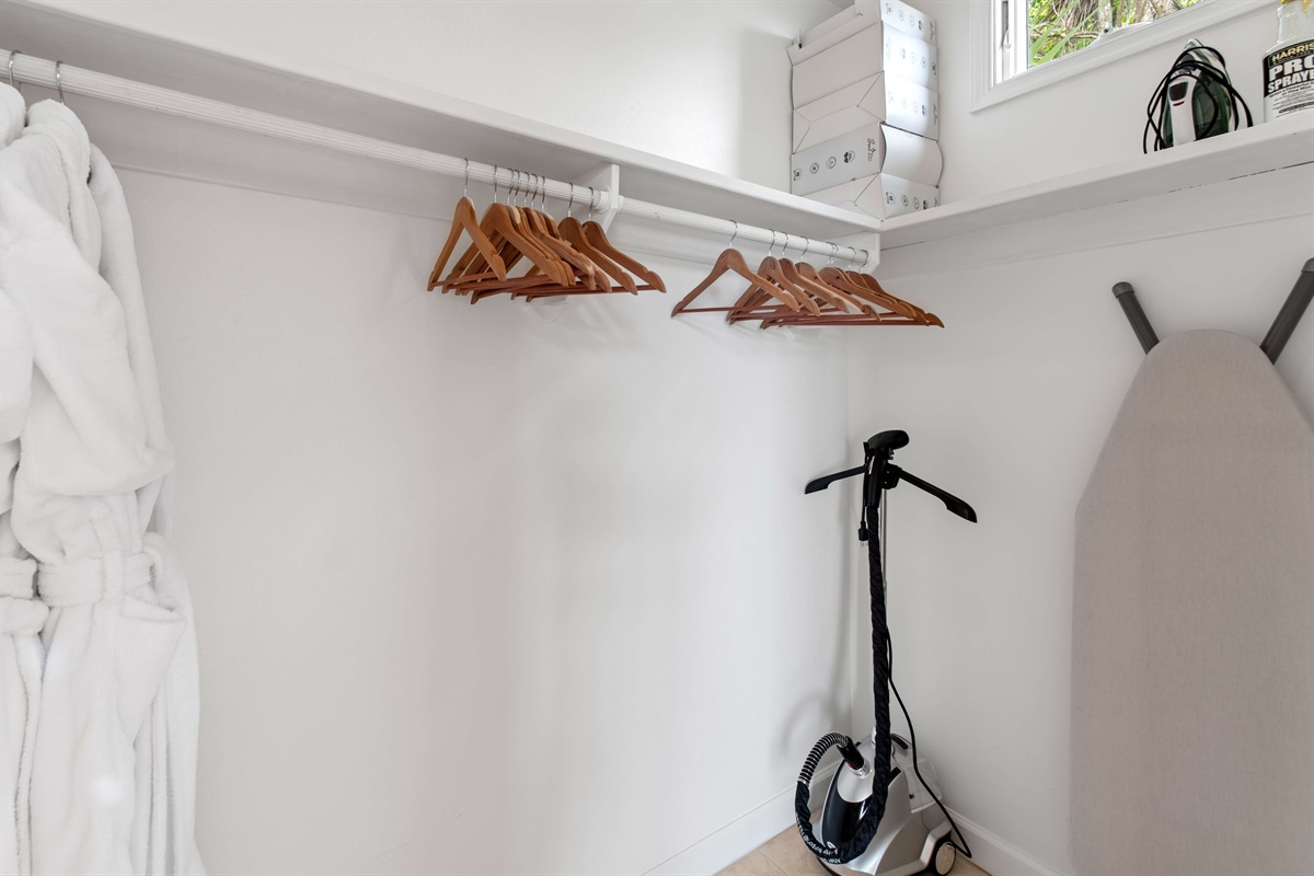 Bright utility space, pack light and stay fresh.
